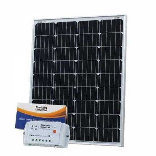 100W 12V solar charging kit with 10A controller and 5m cable - 4Boats