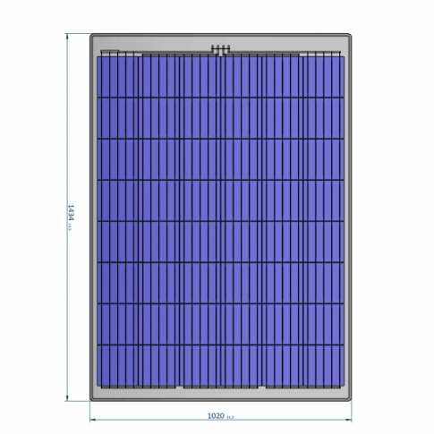240W SEMI-FLEXIBLE SOLAR PANEL WITH REAR JUNCTION BOX (MADE IN AUSTRIA) - 4Boats