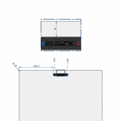 240W SEMI-FLEXIBLE SOLAR PANEL WITH REAR JUNCTION BOX (MADE IN AUSTRIA) - 4Boats