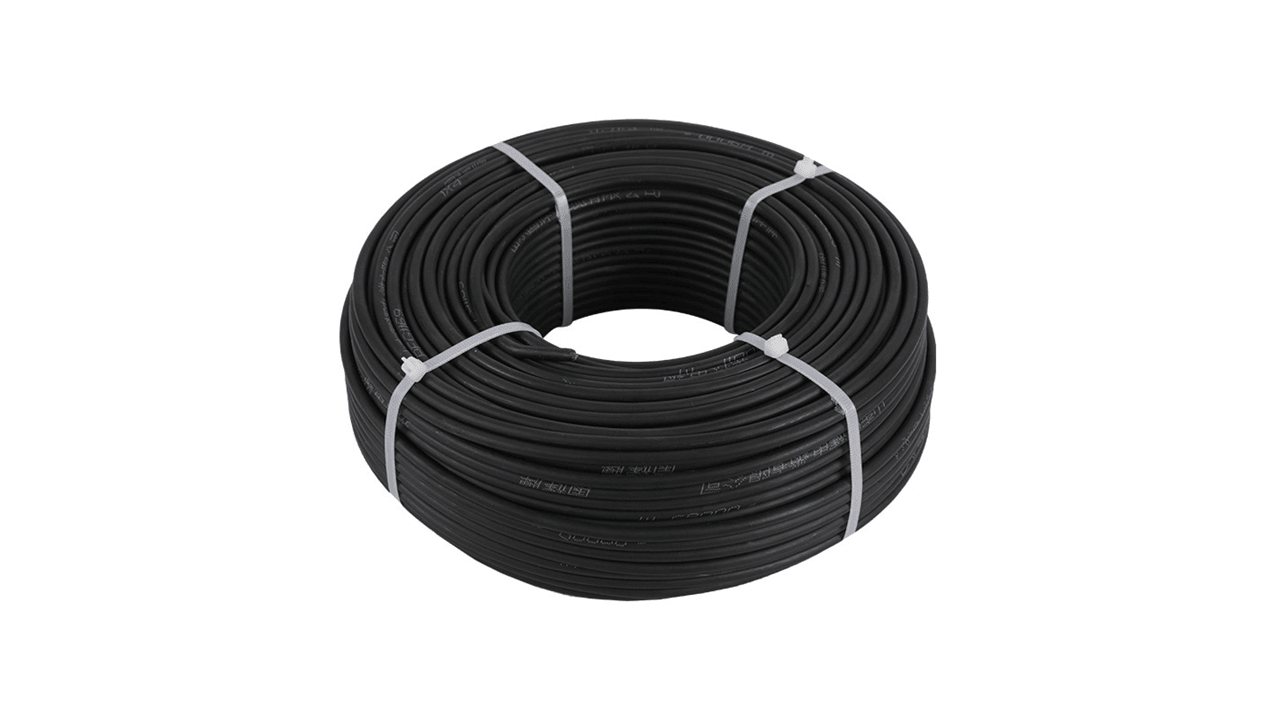 6mm2 single-core DC solar cable 100m - Black - Solarika.co.uk