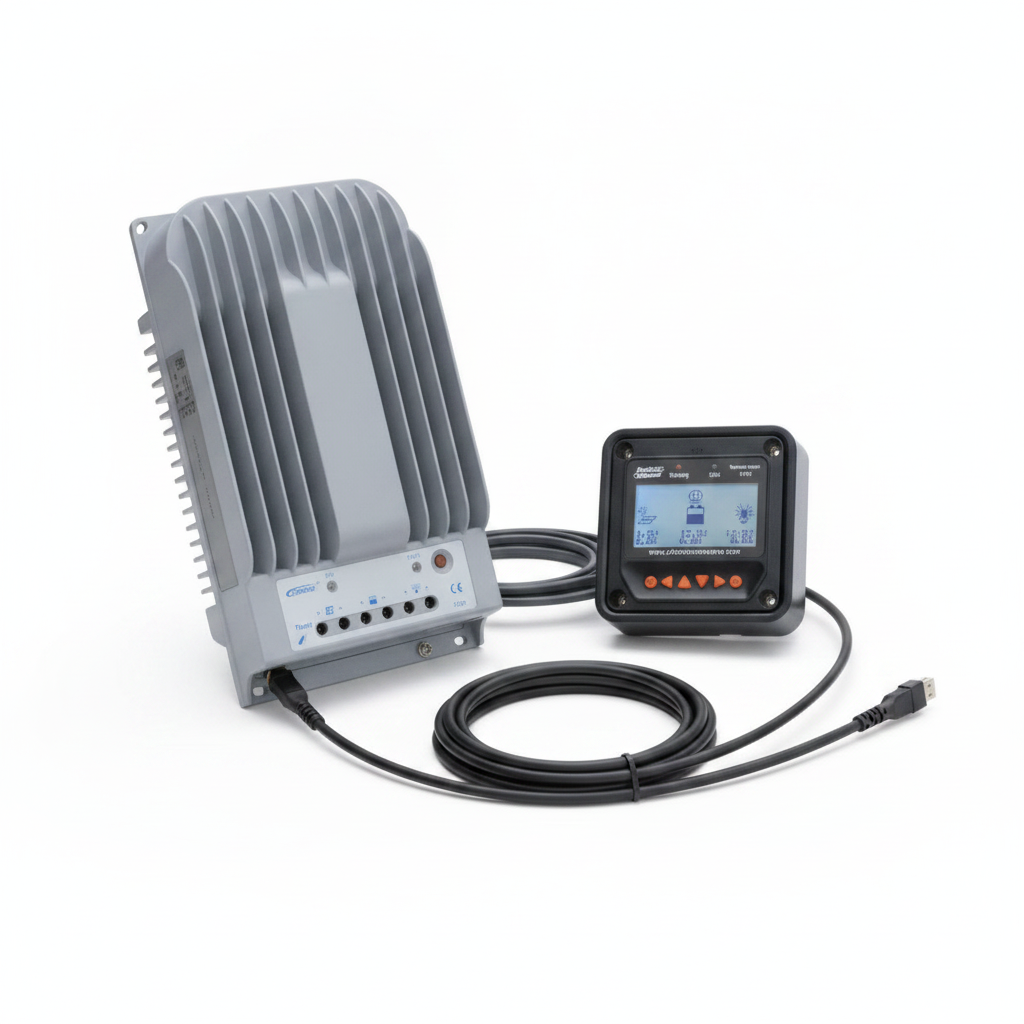 High efficiency 30A MPPT solar charge controller with LCD display and 5m cable for solar panels up to 390W (12V) / 780W (24V) up to 150V - Technical specification image 4