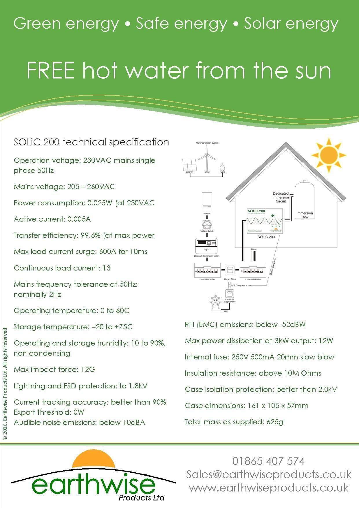 SOLiC 200 Solar Immersion Controller - Solarika.co.uk