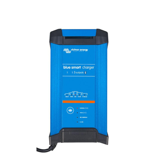 Victron Blue Smart IP22 Charger-EU Plug-3 Outputs-12V / 15A - Solarika.co.uk
