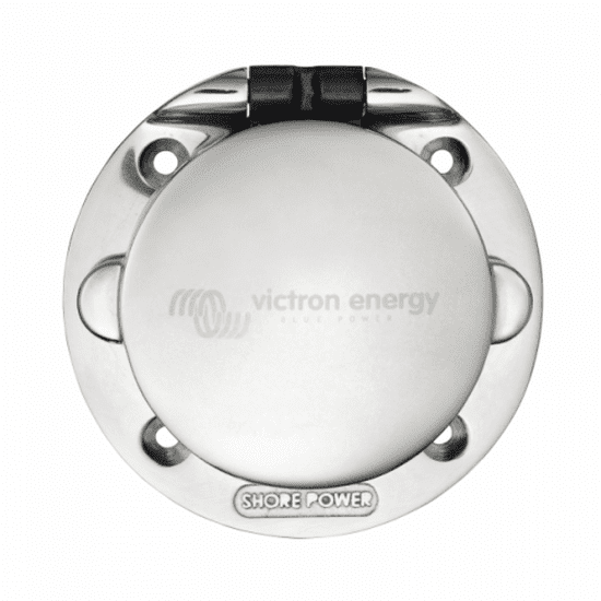 VICTRON ENERGY 16A 250VAC STAINLESS STEEL POWER INLET (2P/3W) - 4Boats