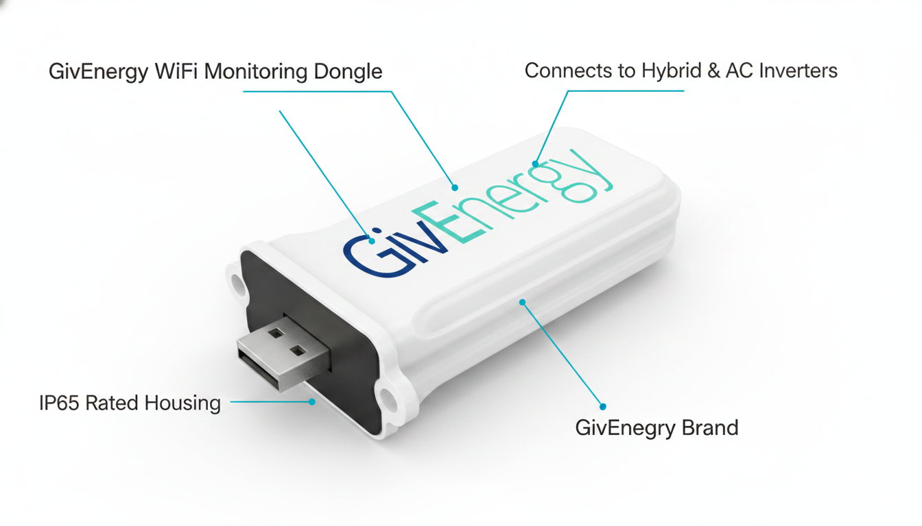GivEnergy WiFi Monitoring Dongle for Hybrid & AC Inverters GIV-WIFI-DONGLE IP65 - Technical specification image 2