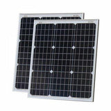 100W (50W+50W) solar panels with 2 x 5m cable - 4Boats