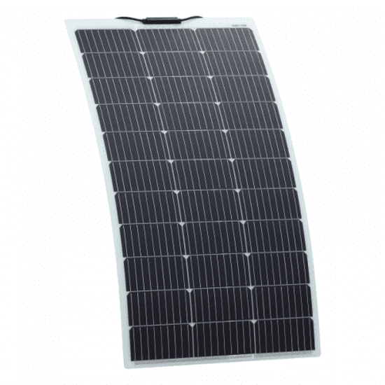 100W SEMI-FLEXIBLE FIBREGLASS SOLAR PANEL WITH DURABLE ETFE COATING - 4Boats