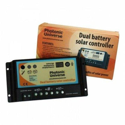 120W 12V dual battery solar kit for camper, boat, yacht with controller and cable - 4Boats