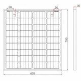 160W (80W+80W) solar panels with 2 x 5m cable - 4Boats
