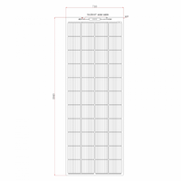 270W semi-flexible fibreglass solar panel with durable ETFE coating