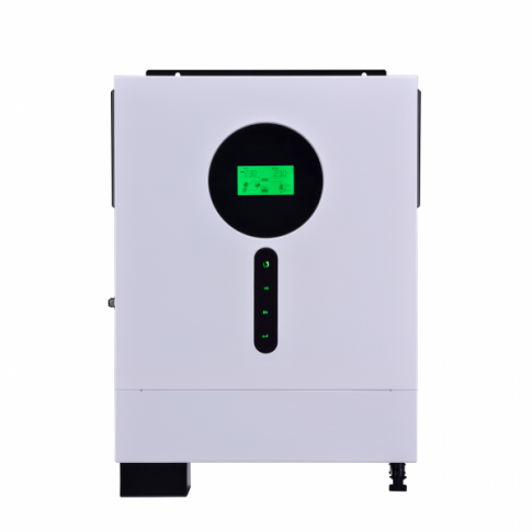 Iconica 6000W 48V hybrid pure sine wave inverter with 120A MPPT solar controller and 100A mains battery charger, Dual AC inputs (No Battery Required)