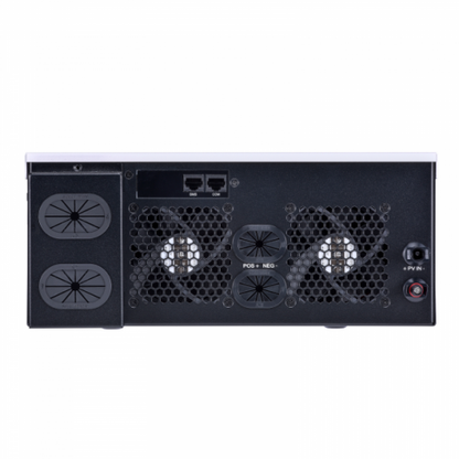 Iconica 6000W 48V hybrid pure sine wave inverter with 120A MPPT solar controller and 100A mains battery charger, Dual AC inputs (No Battery Required)