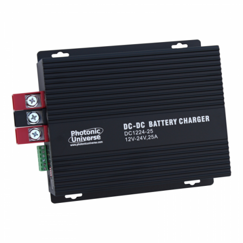 25A 12V DC to 24V DC Advanced Automatic Multi-Stage Battery-to-Battery Charger for Lead Acid and Lithium Batteries