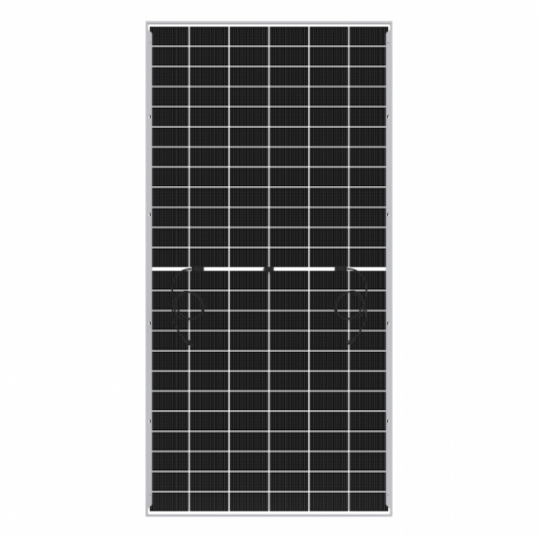 585W Sharp NB-JD585 Bifacial Silver Frame Solar panel with high-efficiency TOPCon cells and silver frame