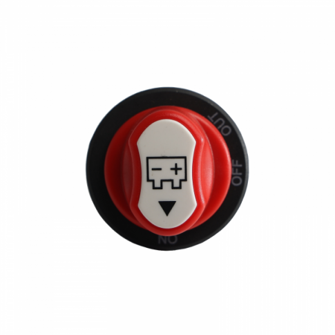 50A 12V/24V/48V panel mount battery isolator switch with M4 terminals
