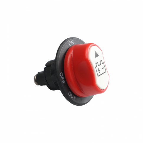 50A 12V/24V/48V panel mount battery isolator switch with M4 terminals