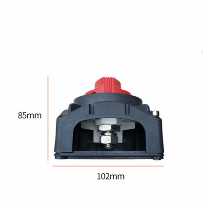 600A 12V/24V/48V surface and panel mount battery isolator switch with M12 terminals