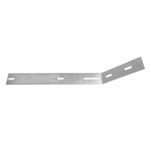 L-shaped pole and wall mounting bracket for solar panels up to 370mm wide
