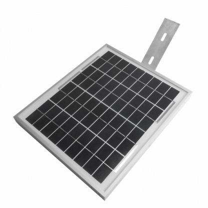 L-shaped pole and wall mounting bracket for solar panels up to 370mm wide
