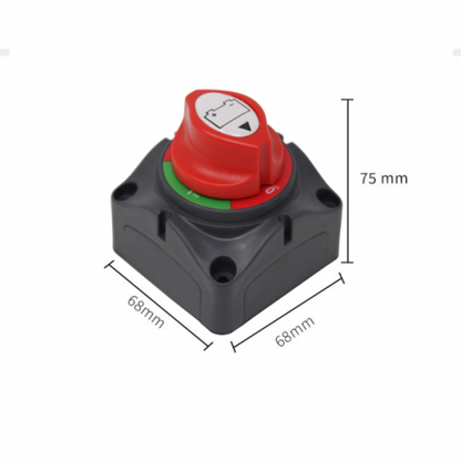 275A 12V/24V/48V surface and panel mount battery isolator switch with M10 terminals