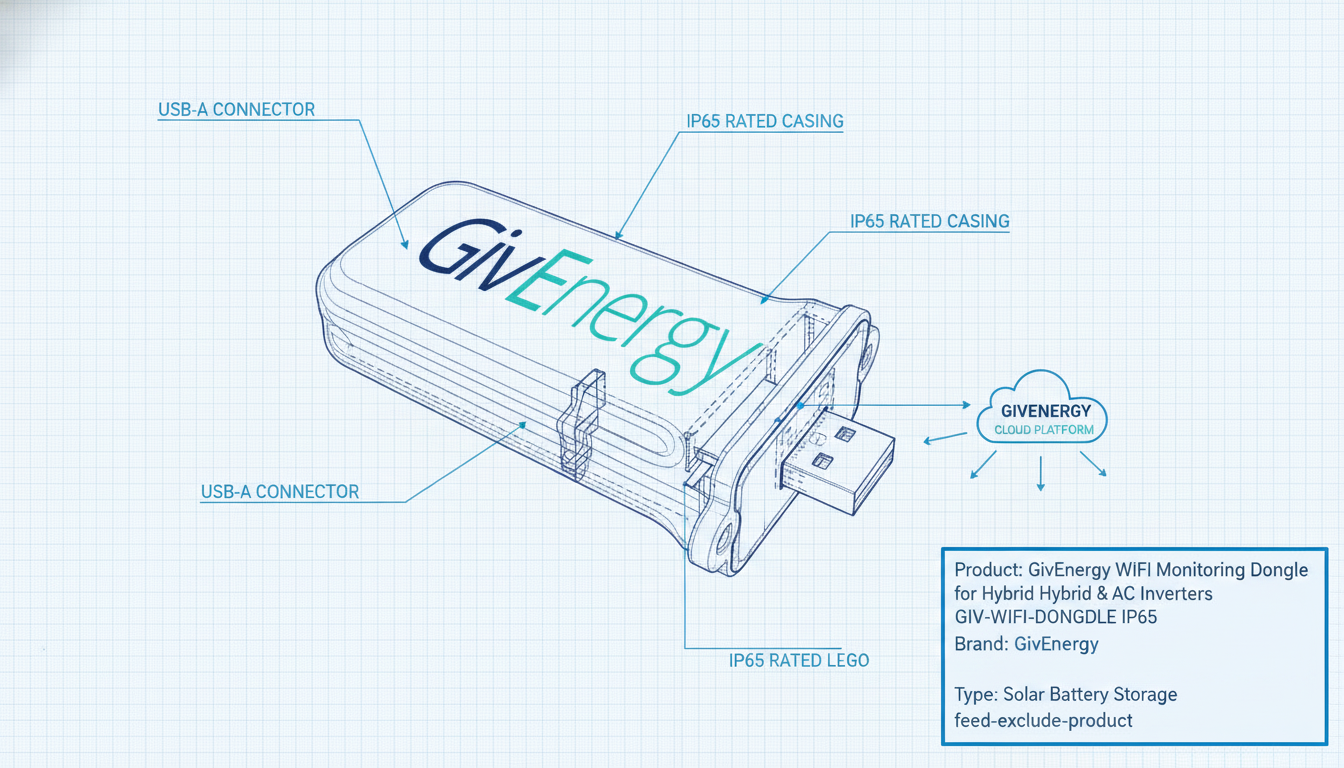 GivEnergy WiFi Monitoring Dongle for Hybrid & AC Inverters GIV-WIFI-DONGLE IP65 - Technical specification image 3