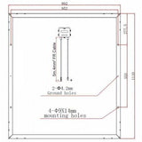 200W 12V solar panel with 5m cable - 4Boats