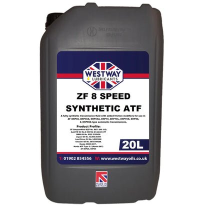 ZF 8 Speed ATF Fully Synthetic Fluid for BMW Audi Jaguar Land Rover 8HP 9HP