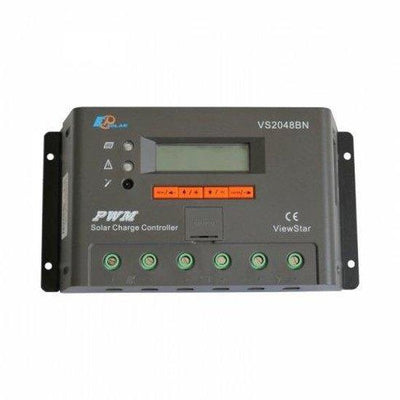 20A solar charge controller/regulator with LCD display for 12V/24V/36V/48V battery - 4Boats