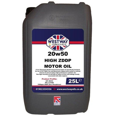 20w50 Mineral Classic Motor Oil High ZDDP - 4Boats
