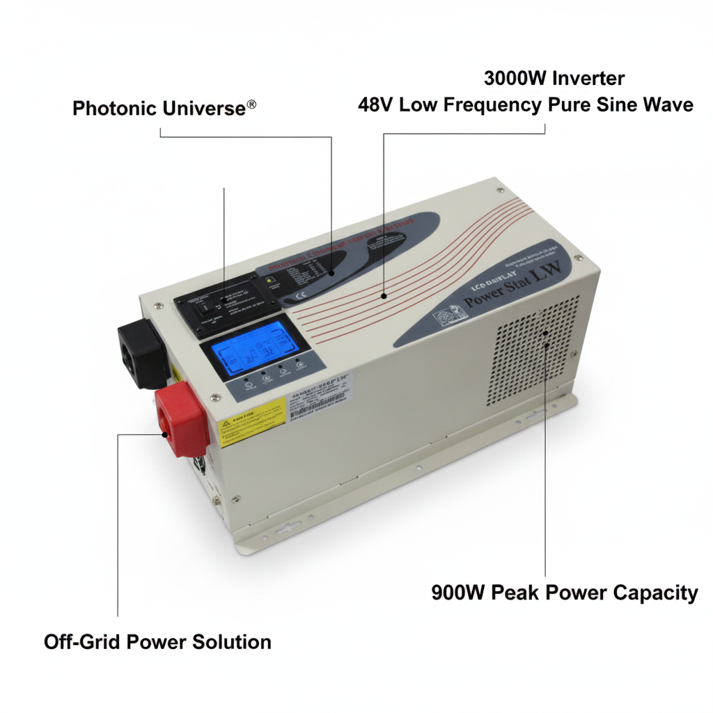 3000W 48V low frequency pure sine wave off-grid inverter (peak power 9000W) - Technical specification image 2