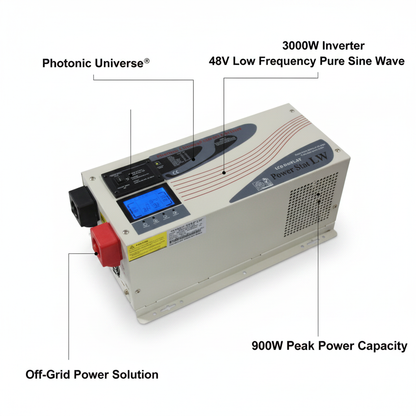 3000W 48V low frequency pure sine wave off-grid inverter (peak power 9000W) - Technical specification image 2