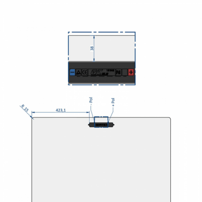 240W SEMI-FLEXIBLE SOLAR PANEL WITH REAR JUNCTION BOX (MADE IN AUSTRIA) - 4Boats