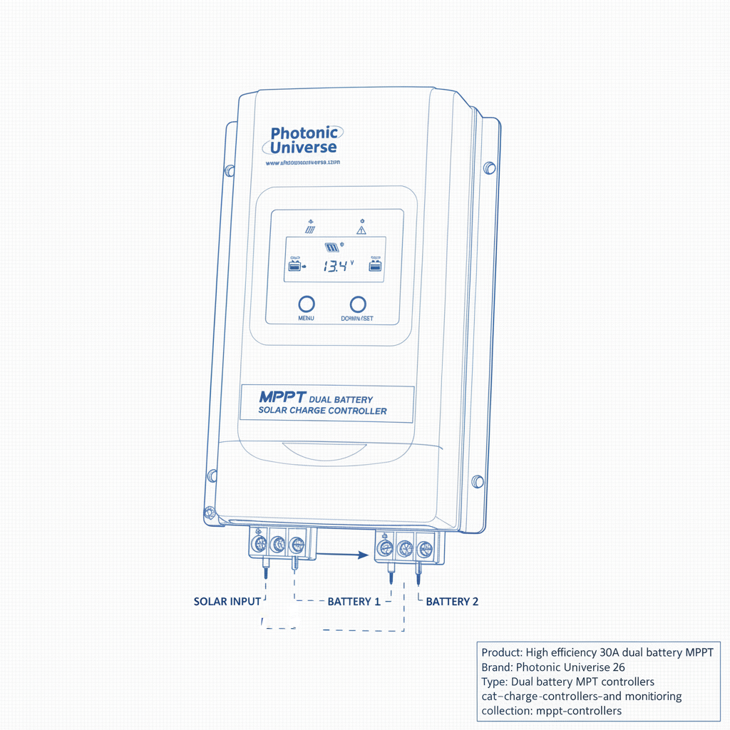 High efficiency 30A dual battery MPPT Dual Battery Charging - Technical specification image 3