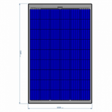 270W SEMI-FLEXIBLE SOLAR PANEL WITH REAR JUNCTION BOX (MADE IN AUSTRIA) - 4Boats