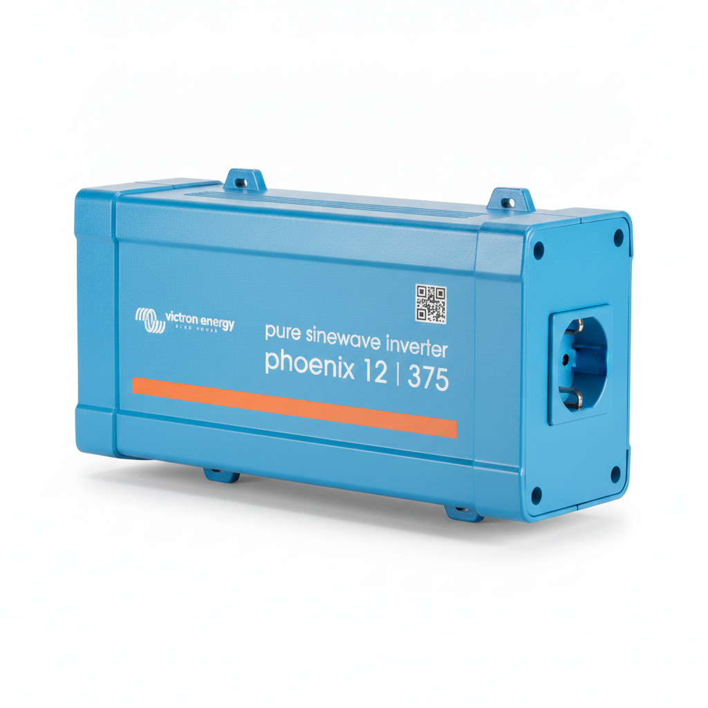 Victron Phoenix Inverter 12V/375W UK Outlet - Studio image 1