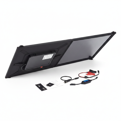 Solar Technology 90W Fold Up Solar Panel with Charge Controller - Alternative angle image 2