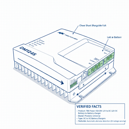 TBB Power 45A DM 12V DC to 12V DC battery-to-battery charger - Technical specification image 2