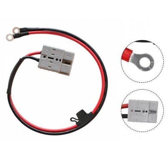 4.0mm cable with 50A battery plug for folding solar charging kits - 4Boats