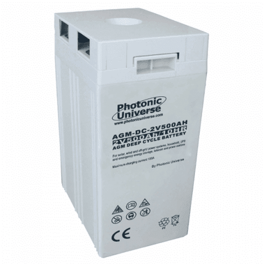 500AH 2V DEEP CYCLE AGM BATTERY - 4Boats