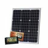 50W 12V dual battery solar kit for camper, boat, yacht with controller and cable - 4Boats