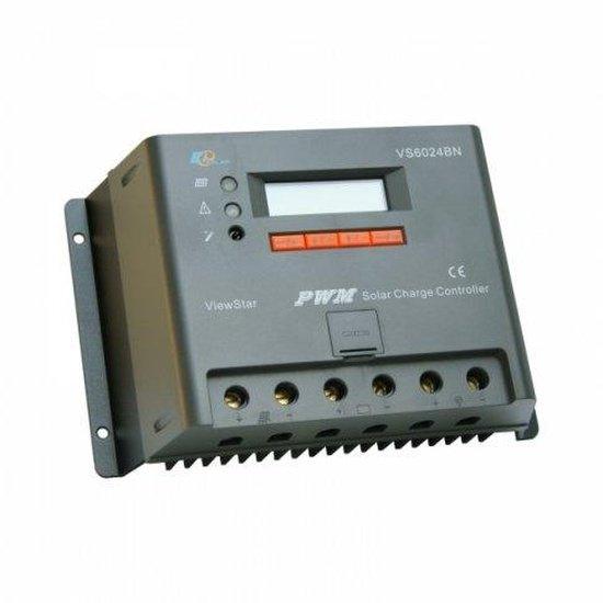 60A solar panel charge controller / regulator with LCD display and advanced programmable features for 12/24V battery systems - 4Boats