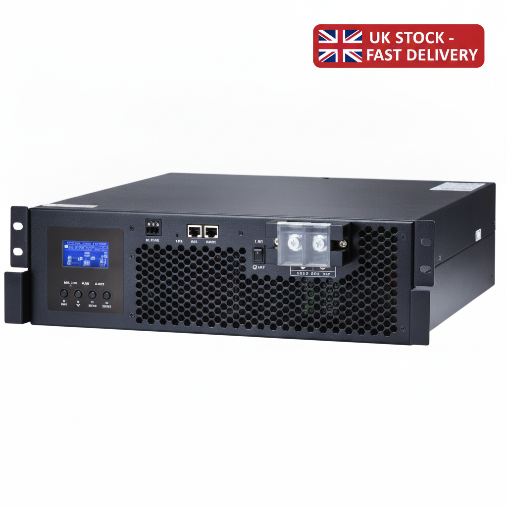 Iconica 5000W 48V Rack-Compatible Pure Sine Wave Inverter, Zero Transfer, Inbuilt Wi-Fi Mobile Monitoring - UK Stock image 1