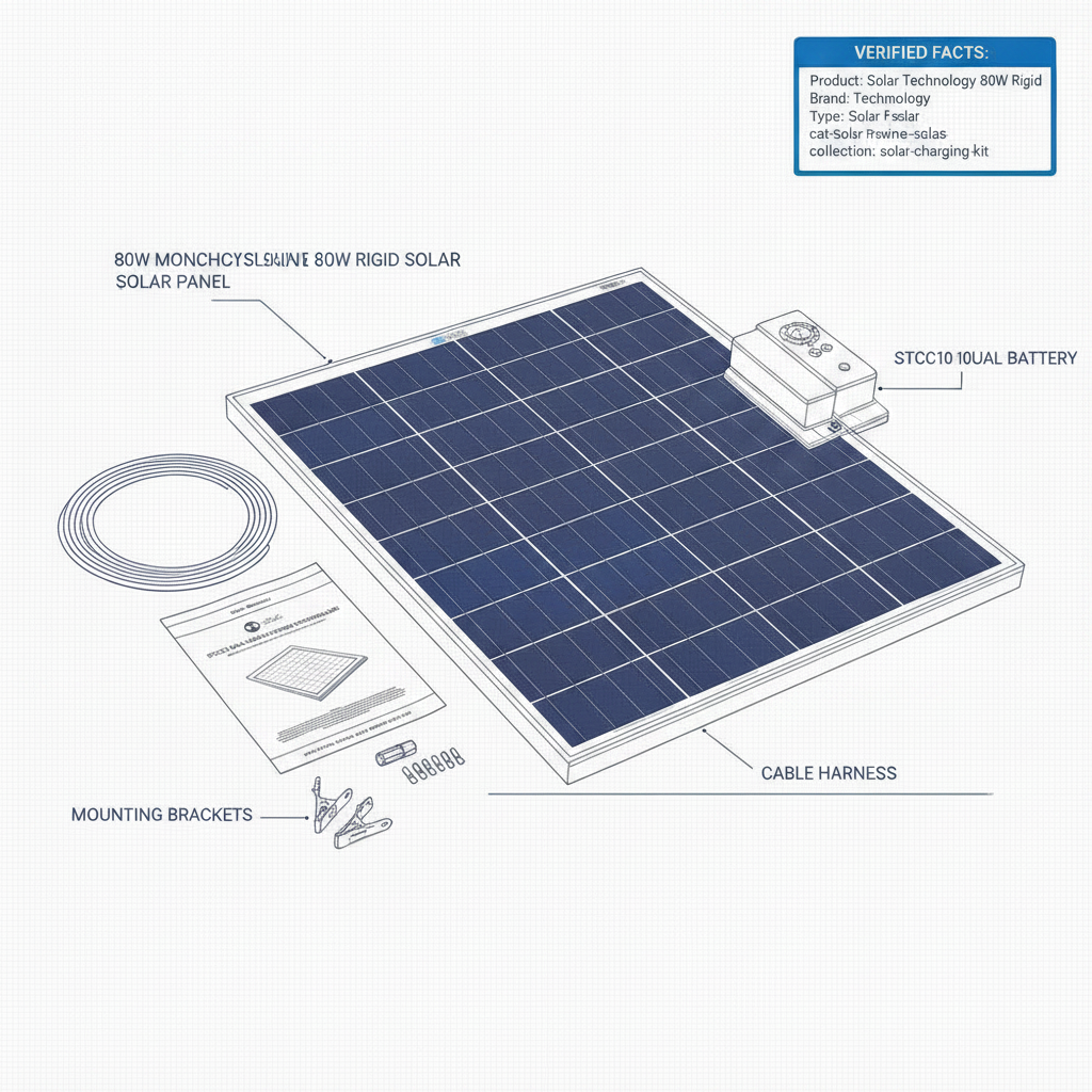Solar Technology 80W Rigid Solar Panel Kit - Technical specification image 3