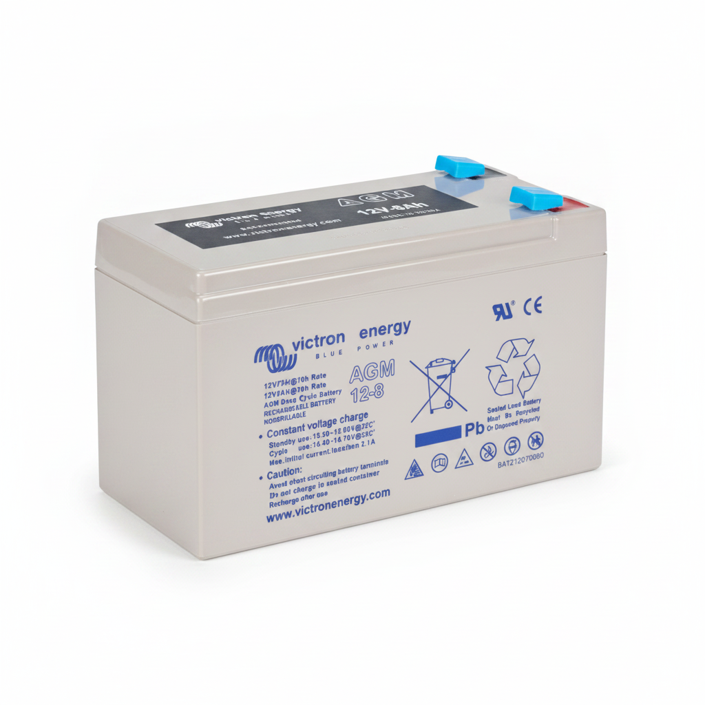 Victron AGM Deep Cycle Battery - 12V / 8Ah - Studio image 1