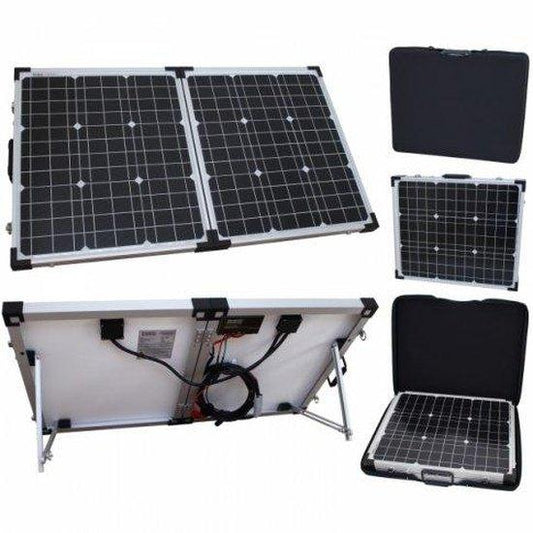 80W 12V folding solar charging kit for motorhome, caravan, boat or any other 12V system - 4Boats