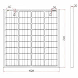 80W 12V solar panel with 5m cable - 4Boats