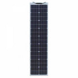 80W Reinforced narrow semi-flexible solar panel with a durable ETFE coating - 4Boats