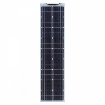 80W Reinforced narrow semi-flexible solar panel with a durable ETFE coating - 4Boats