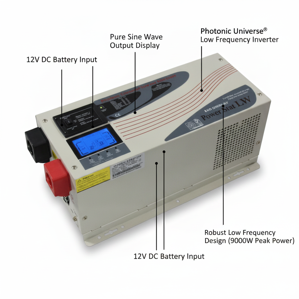 3000W 12V low frequency pure sine wave off-grid inverter (peak power 9000W) - Technical specification image 2