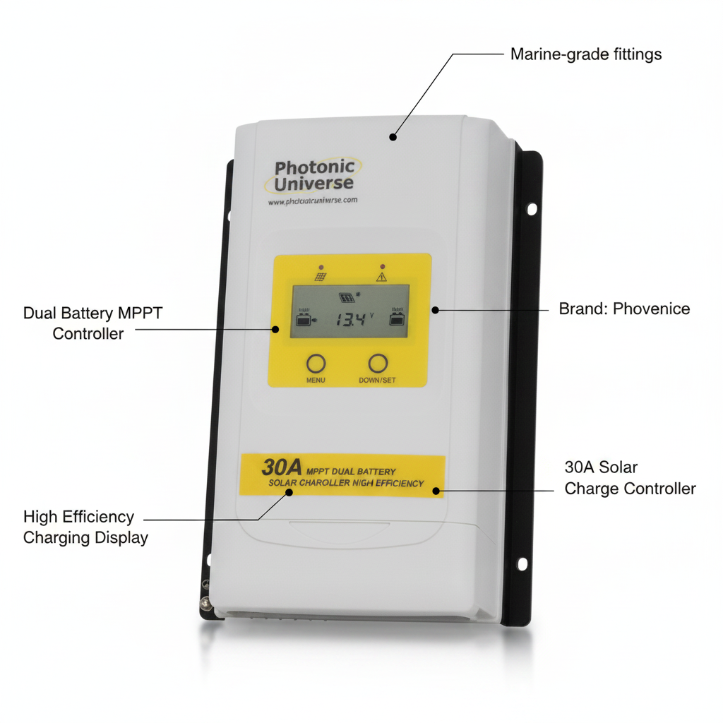 High efficiency 30A dual battery MPPT Dual Battery Charging - Technical specification image 2
